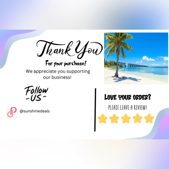 Custom Thank You Cards – 100ct Small Biz Packaging Inserts Fun! - Picture 6 of 15